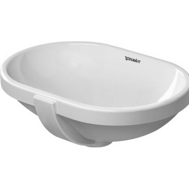 Duravit 15.375'' White Ceramic Circular Undermount Bathroom Sink with